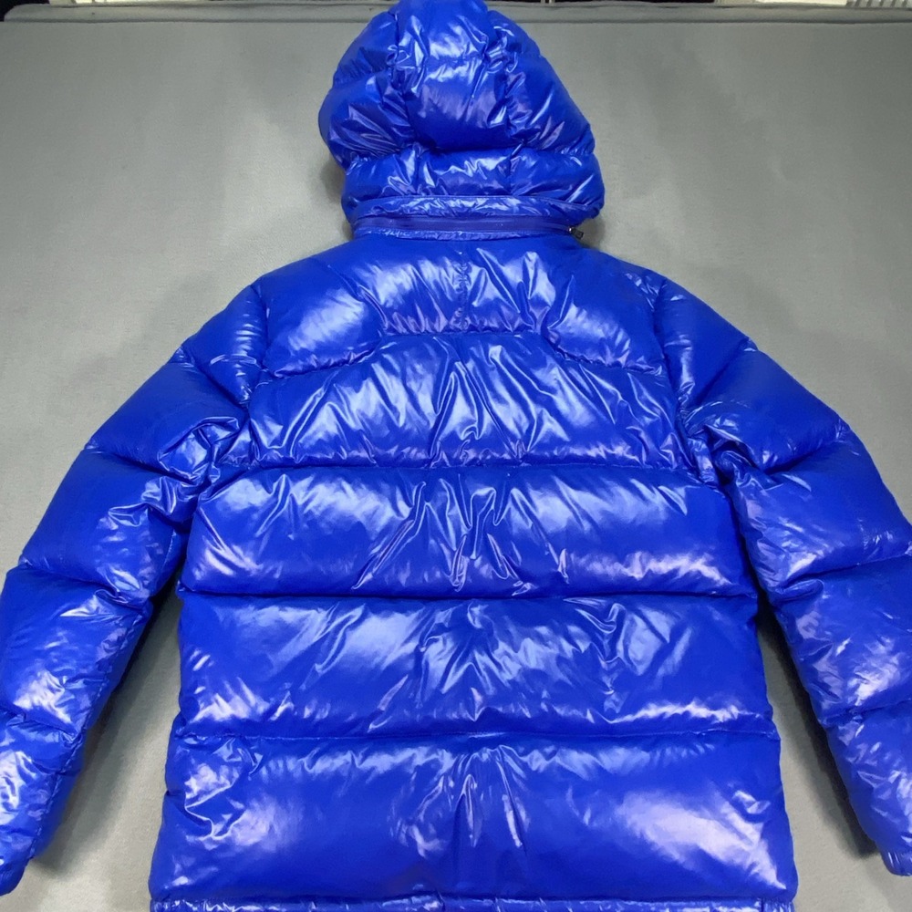 Polo Ralph Lauren Youth XL 18-20 Blue Puffer Coat Jacket White Duck Down - Picture 8 of 10